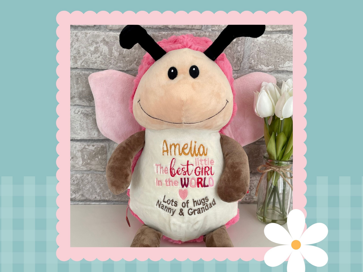 Flutterby Baby Butterfly | Official Cubbie Soft Toy | Personalised