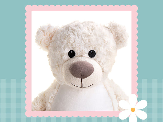 Personalised Cream Tummi Bear | Embroidered