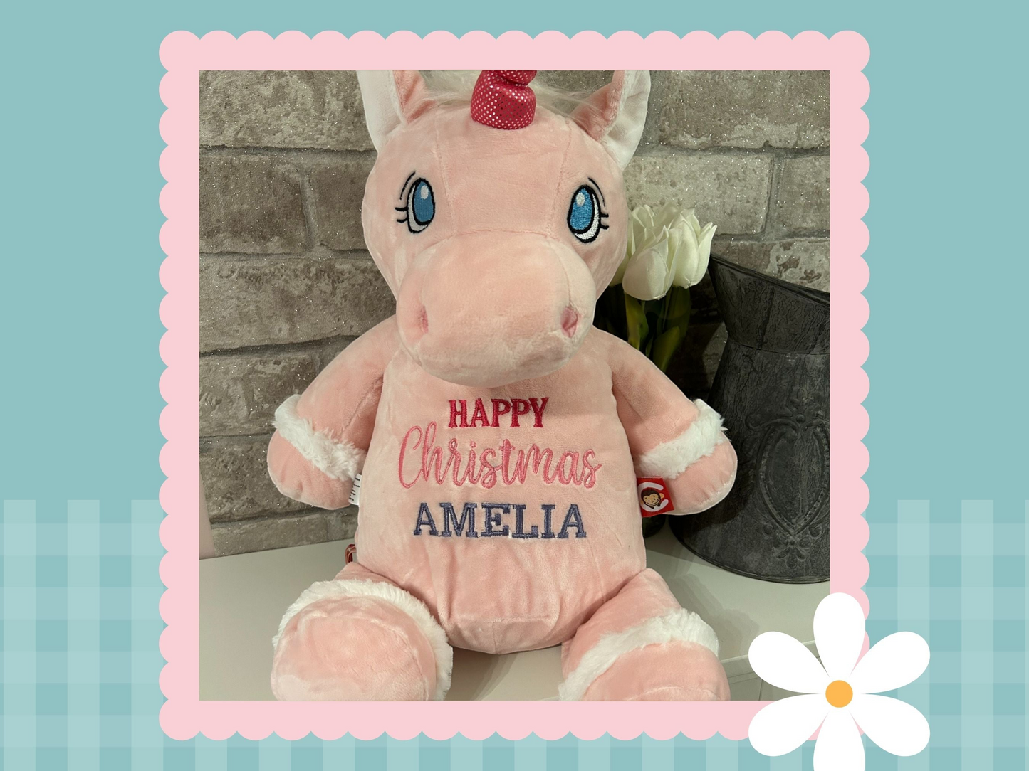 Starflower Pink Unicorn | Official Cubbie Soft Toy | Personalised