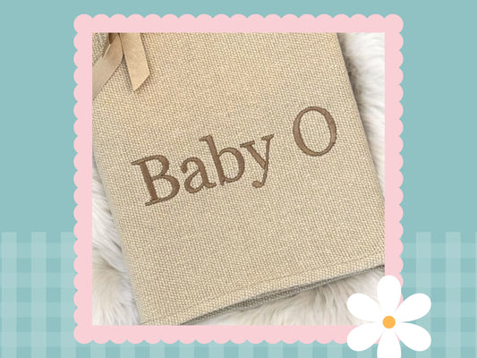 Personalised Deluxe Cellular Baby Blanket | Embroidered