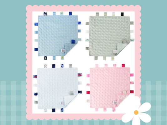 Embroidered Taggie comforters | Personalised