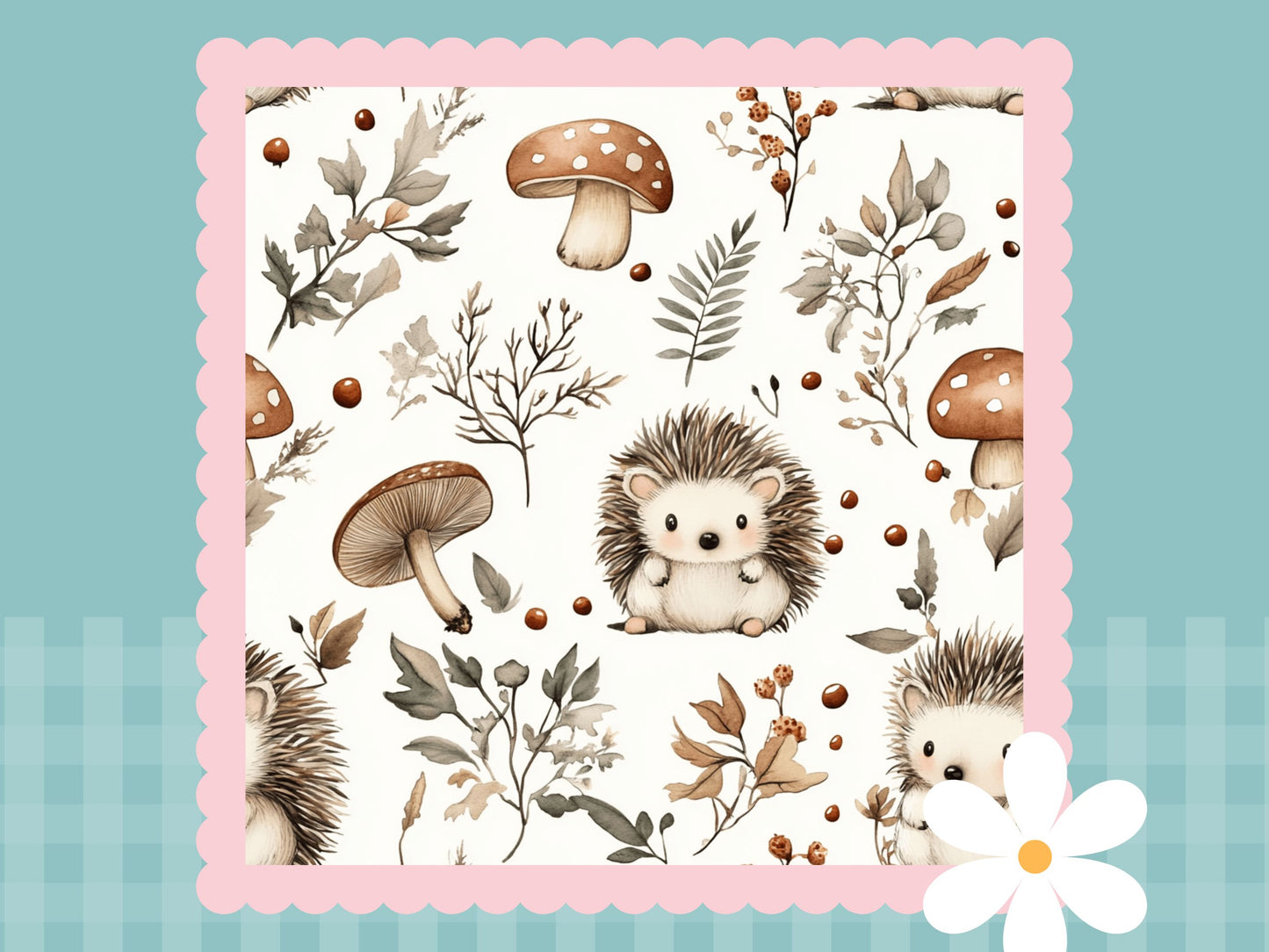 Hedgehog Print Tiny Knot Headband