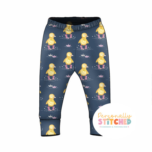 Bianca Duck Organic Cotton Jersey Cuff Leggings