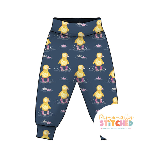 Bianca Duck Organic Cotton Jersey Relaxed Fit Trousers