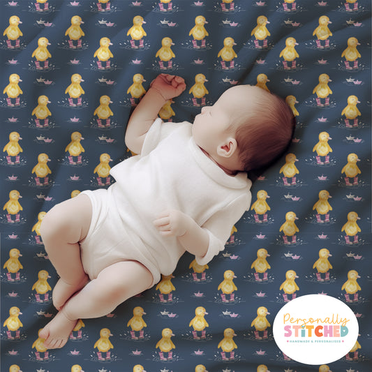 Bianca Duck Print Handmade Baby Blanket