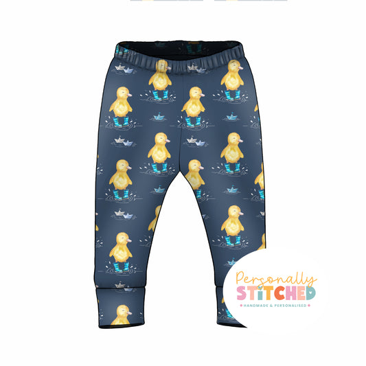 Buddy Duck Organic Cotton Jersey Cuff Leggings