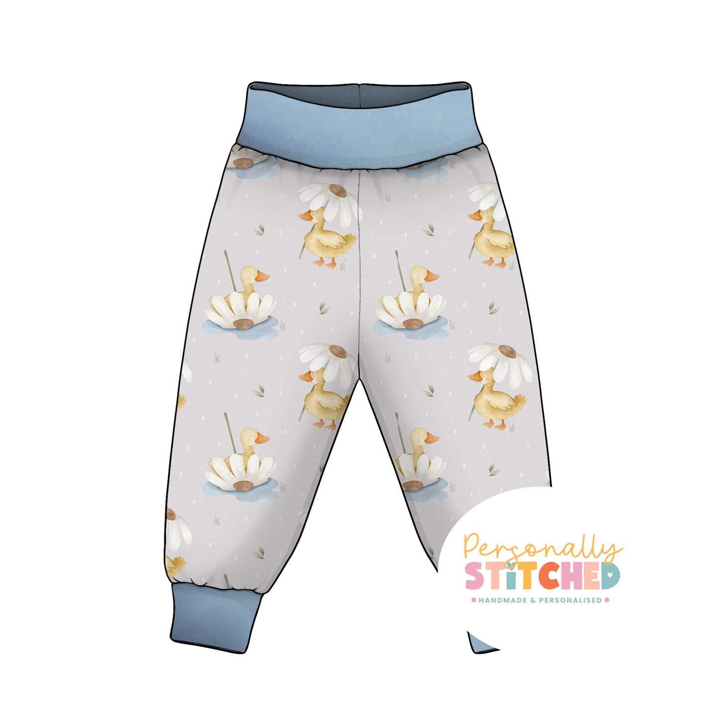Duck's & Daisy Organic Cotton Jersey Relaxed Fit Bottoms