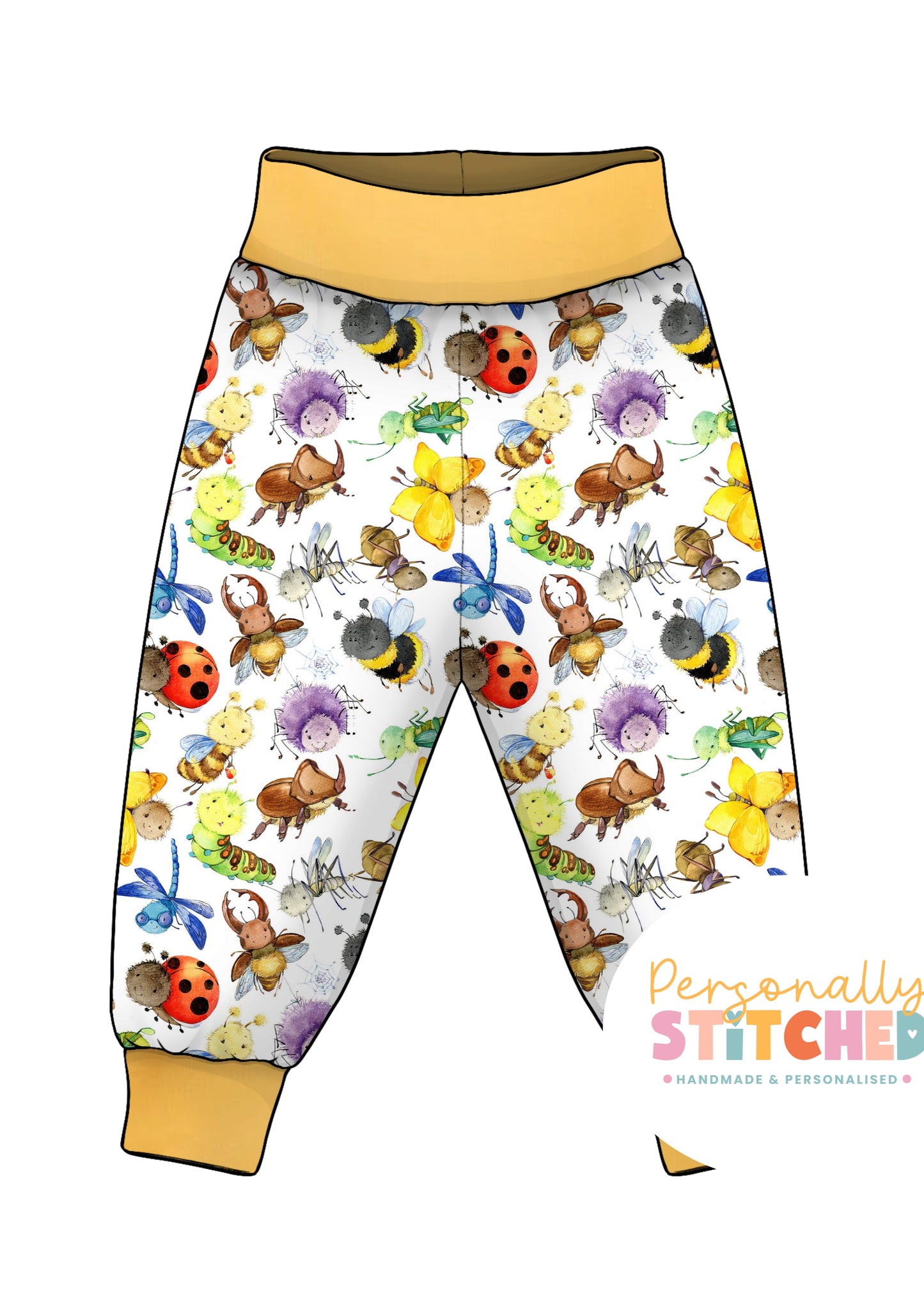Happy Bugs Organic Cotton Jersey Relaxed Fit Pants