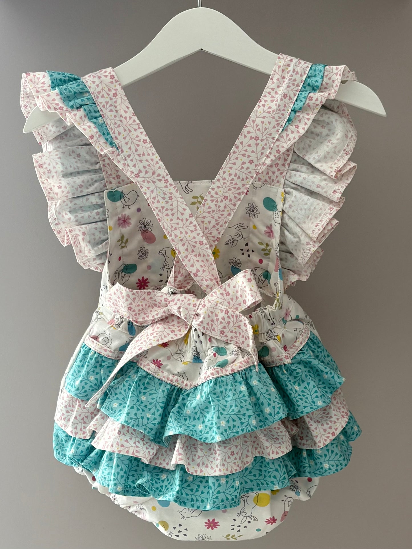 Spring Treats Bellevue Pinafore Romper