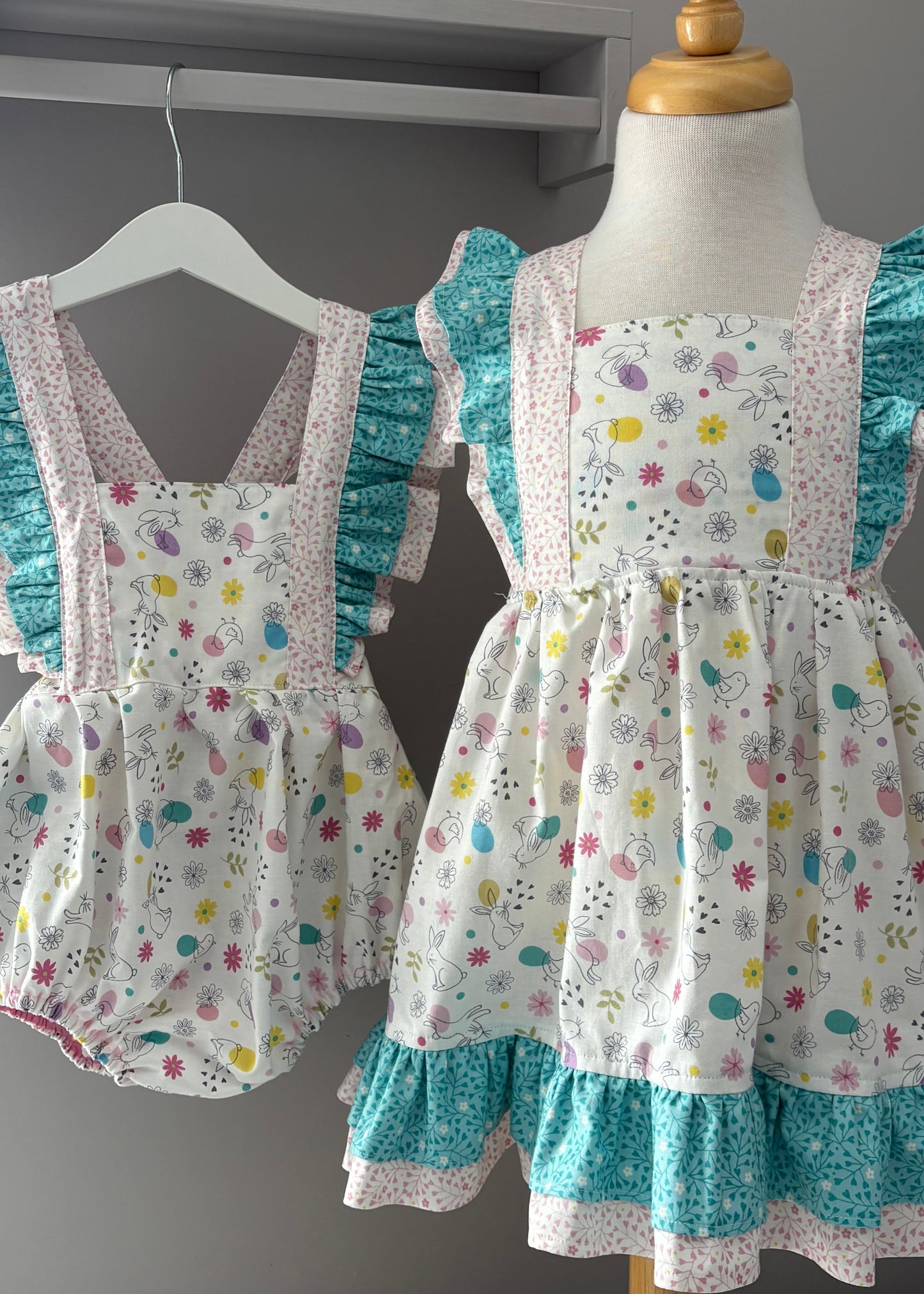 Spring Treats Bellevue Pinafore Romper