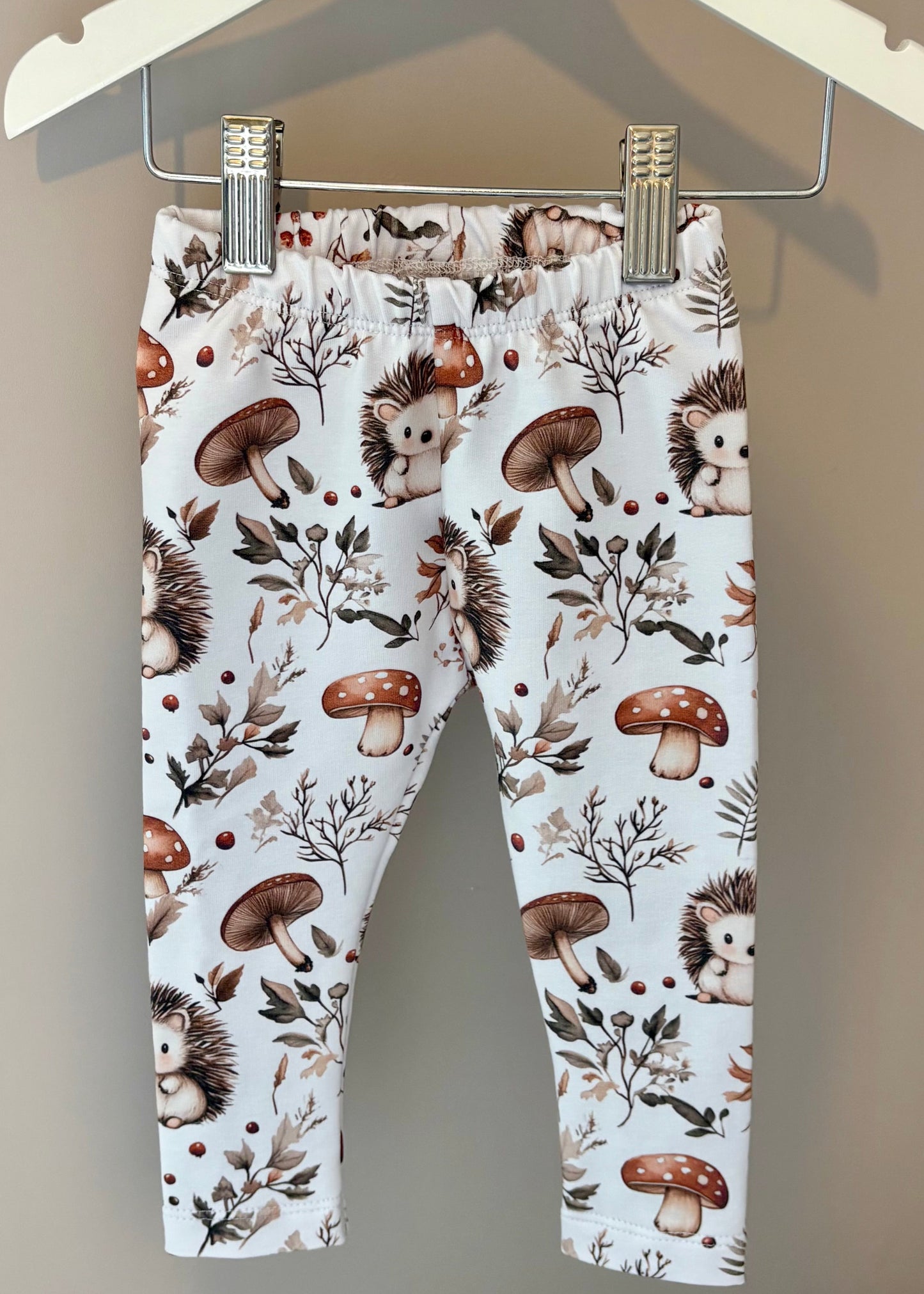 Exclusive Hedgehog Print French Terry Classic Leggings