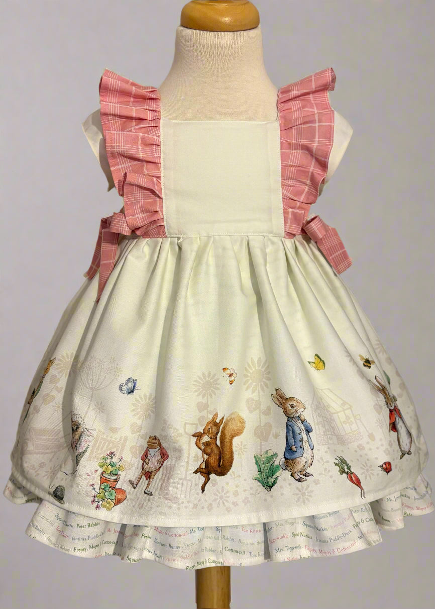 Peter Rabbit frill dress front view