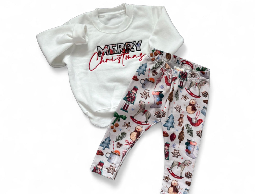 Winter Treasures French Terry Classic Leggings (Ready To Post)