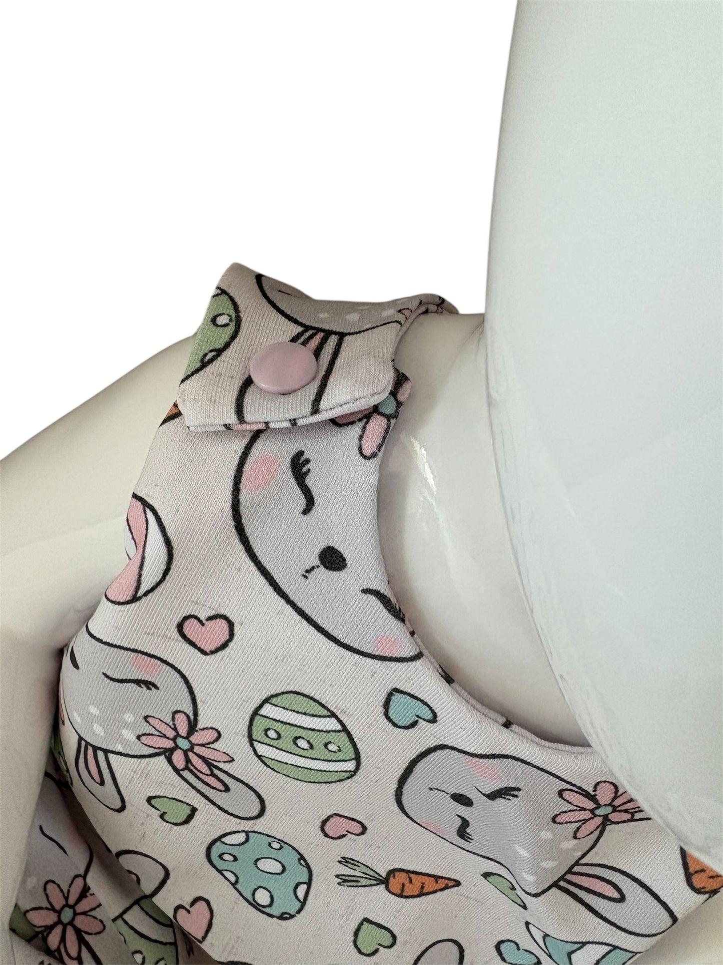 MISS Bunny Print French Terry Romper