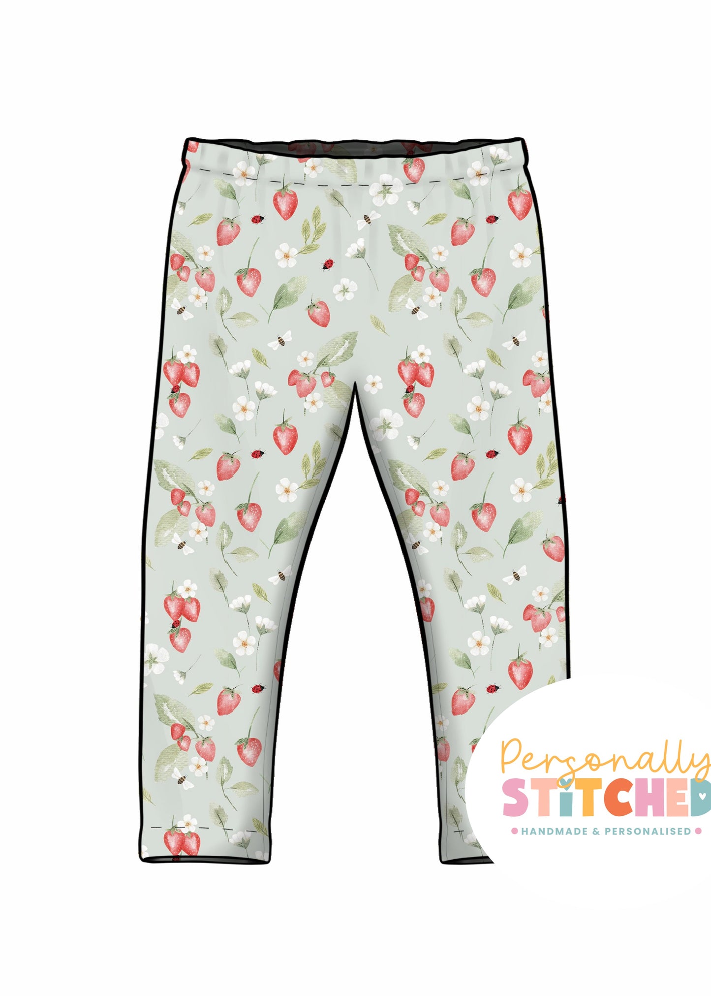 Strawberry Meadow Organic Cotton Jersey Classic Leggings