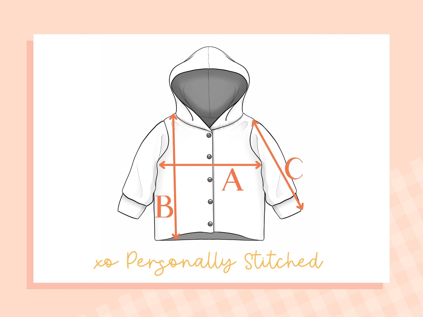 Exclusive Cutie Rabbit Print Waffle Knit Hooded Cardigan