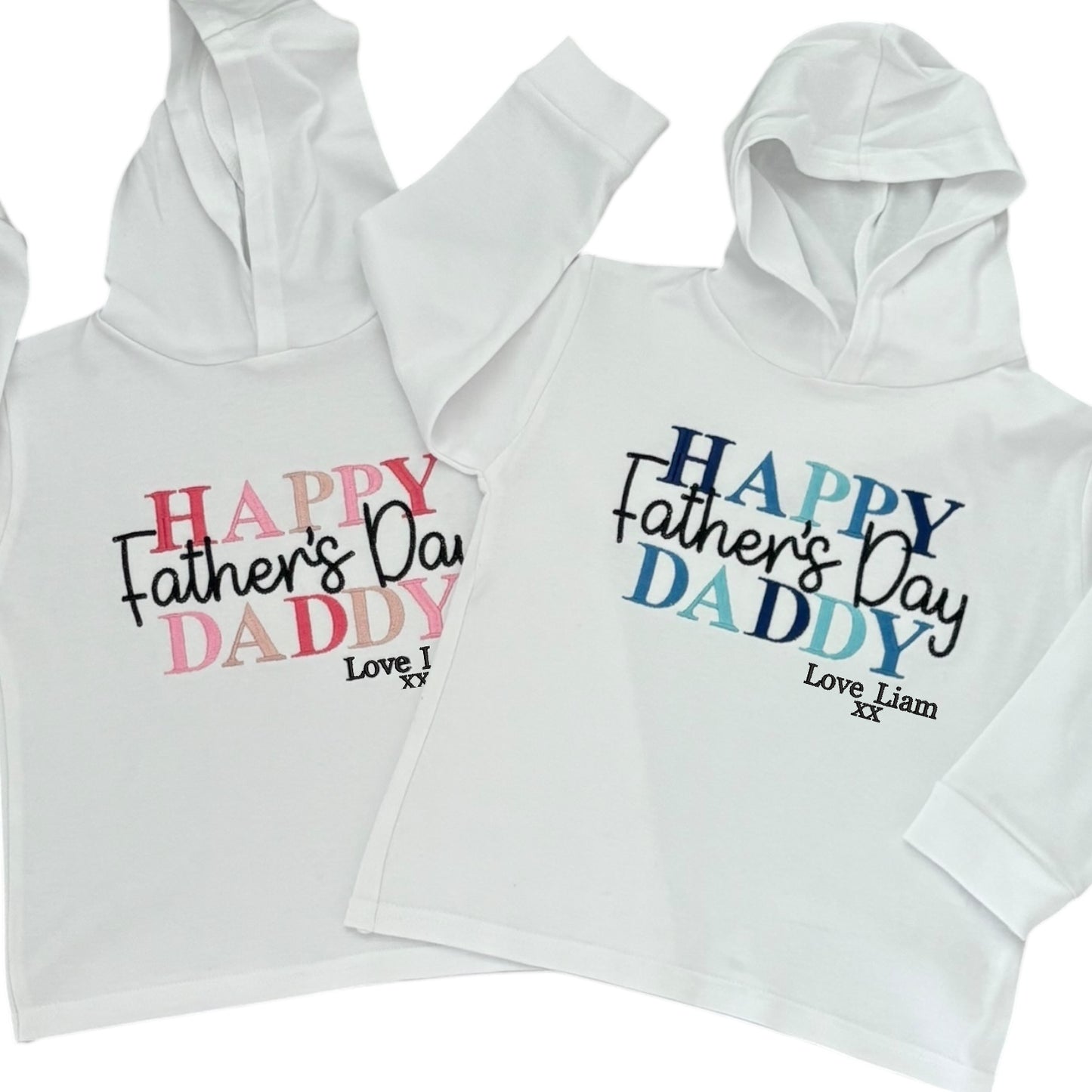 Kids Father's Day Long Sleeve Hooded T-Shirt