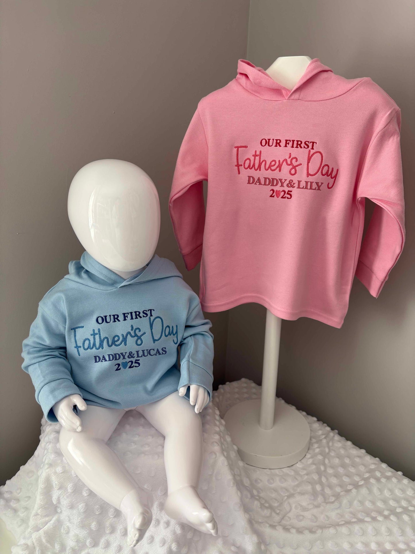 Kids Father's Day Long Sleeve Hooded T-Shirt