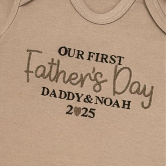 Our First Father's Day romper