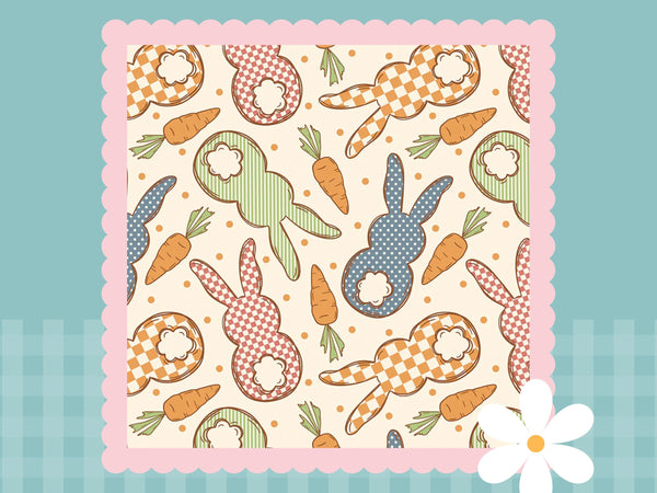 Cottage Bunnies Blue