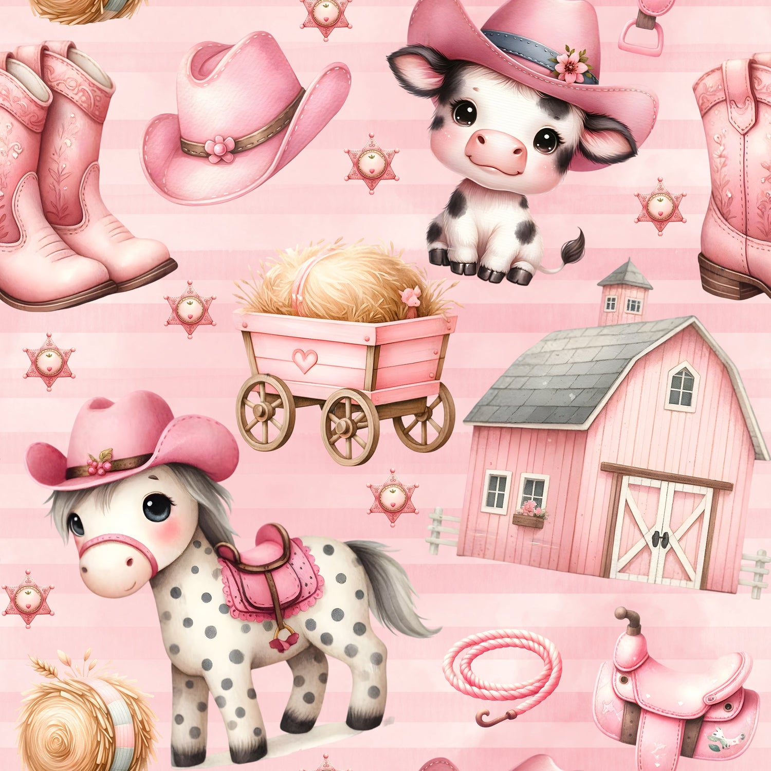 Cartoon Western | Pink