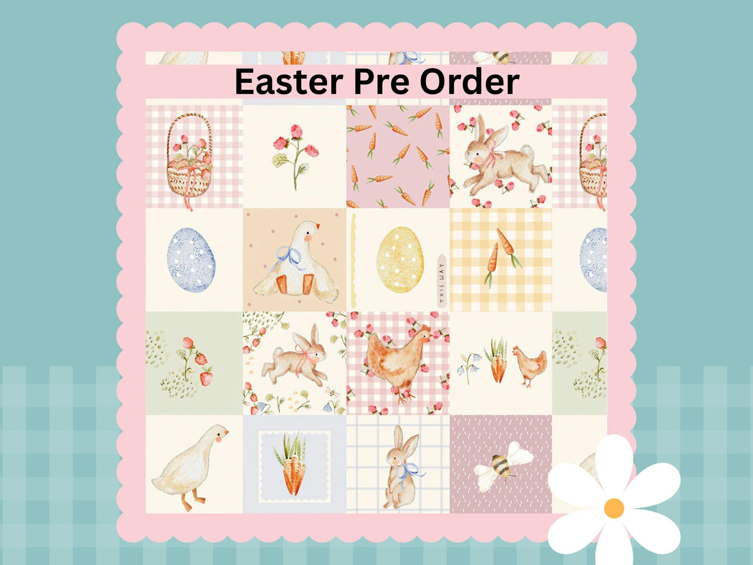 Posy Easter Quilt Flower