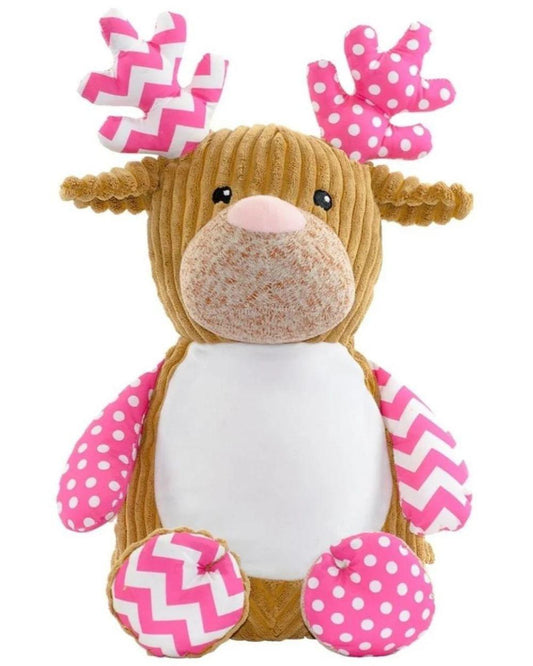 Pink Harlequin Reindeer