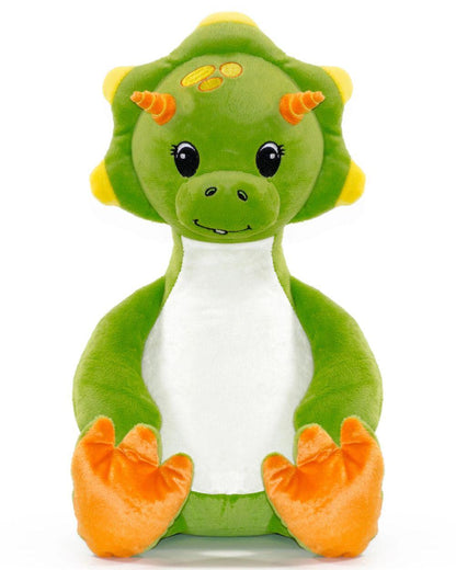 Sir Monty Green Dinosaur | Official Cubbies Soft Toy | Personalised