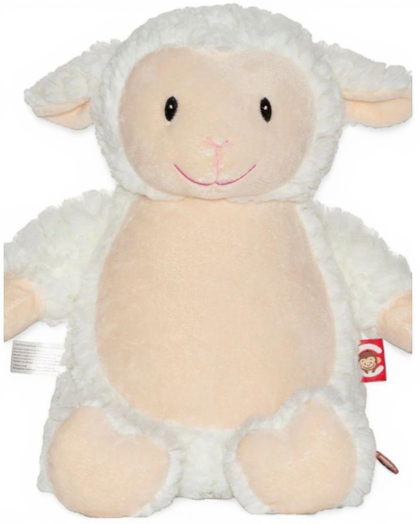 Loverby Fluffy Lamb | Official Cubbie Soft Toy | Personalised