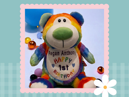Rainbow Brights Cubbyford | Official Cubbie Soft Toy | Personalised