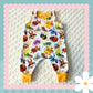 Handmade Happy Bugs Print Playful Romper