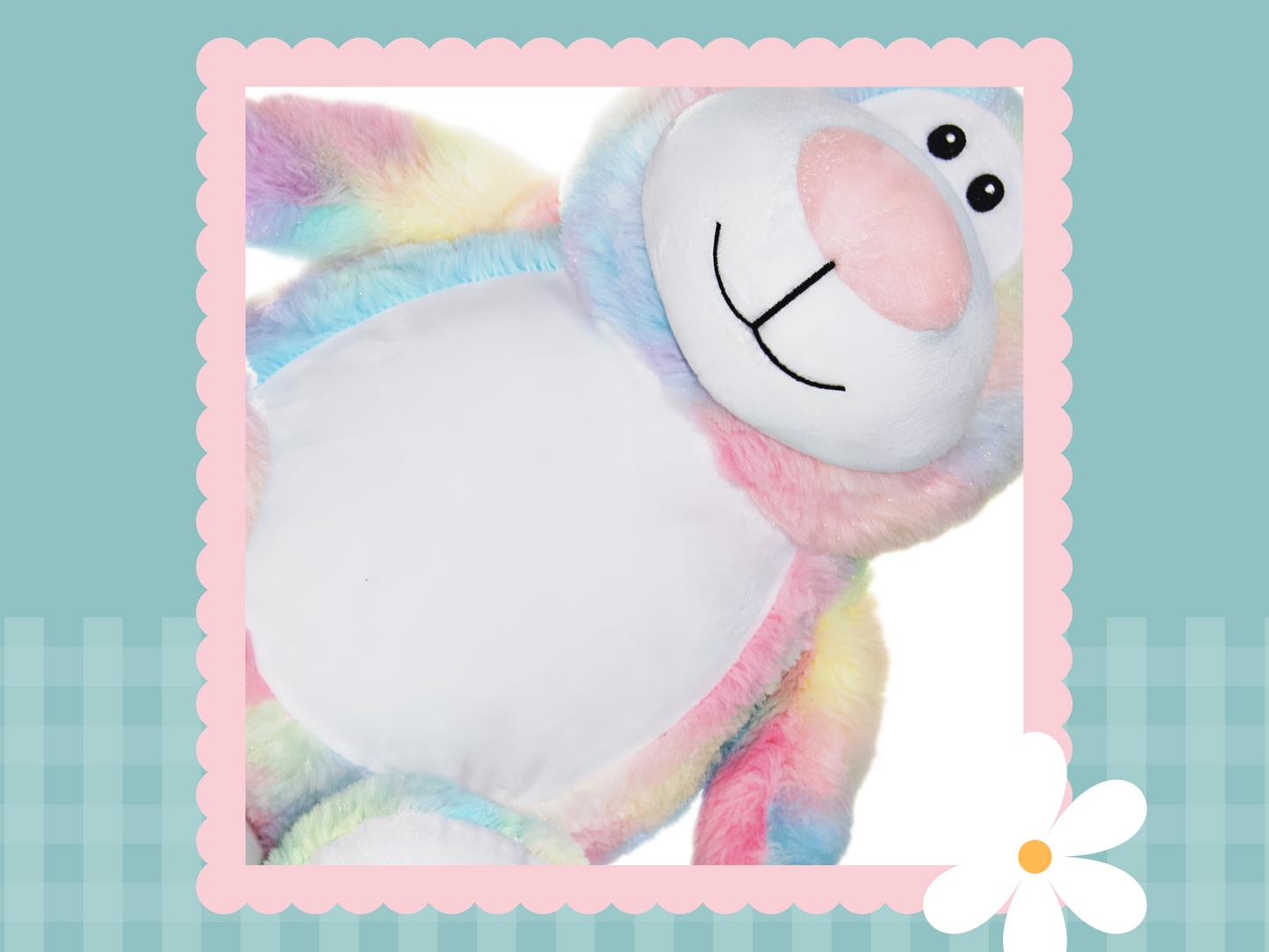 Pastel Rainbow Cubbyford Bear