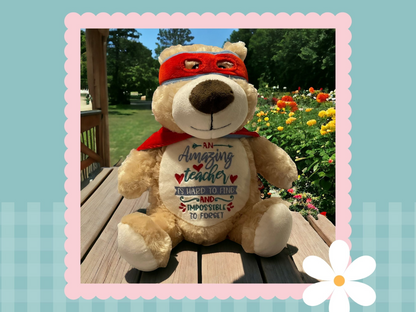 Red Hero Cubbyford | Official Cubbie Soft Toy | Personalised