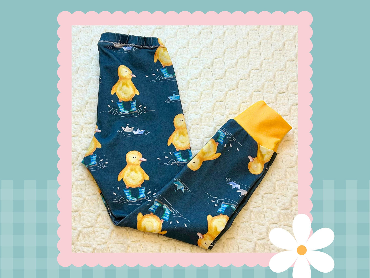 Handmade Buddy Duck Print Leggings