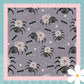 Floral Spider Print French Terry Blossom Dress