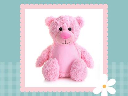 Personalised Pink Tummi Bear | Embroidered