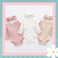 Personalised 2 piece baby romper and headband set.