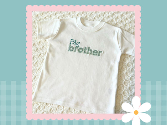 Sibling appliqué T-shirt