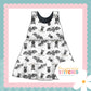 Bat Splats French Terry Blossom Dress