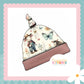 On The Farm Print Handmade Tie Knot Baby Hat