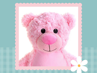 Personalised Pink Tummi Bear | Embroidered