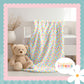 Pastel Checks Print Handmade Baby Blanket
