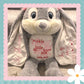 'Harvey' Grey Personalised Bunny