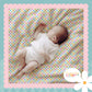 Pastel Checks Print Handmade Baby Blanket