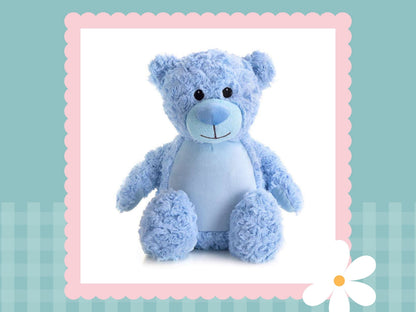 Personalised Blue Tummi Bear | Embroidered