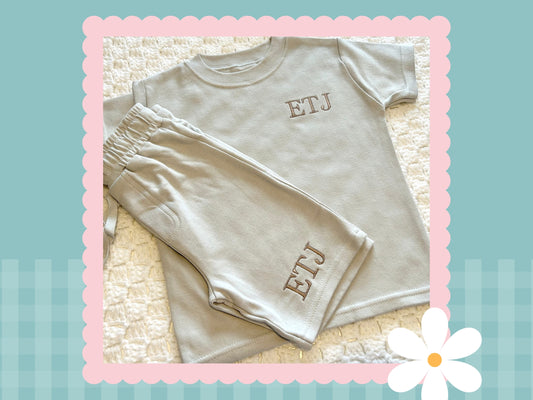 Kids Personalised Shorts & T-Shirt Set