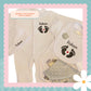 5 Piece Personalised Layette Set ✭ Baby Feet Design