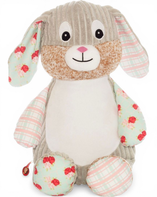 Shabby Chic Sensory Bunny | Official Cubbie Soft Toy | Personalised