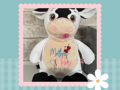 Callie Mae Cow | Official Cubbie Soft Toy | Personalised