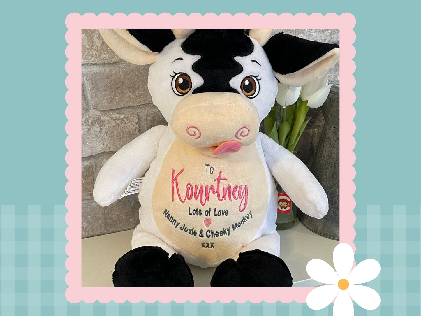 Callie Mae Cow | Official Cubbie Soft Toy | Personalised